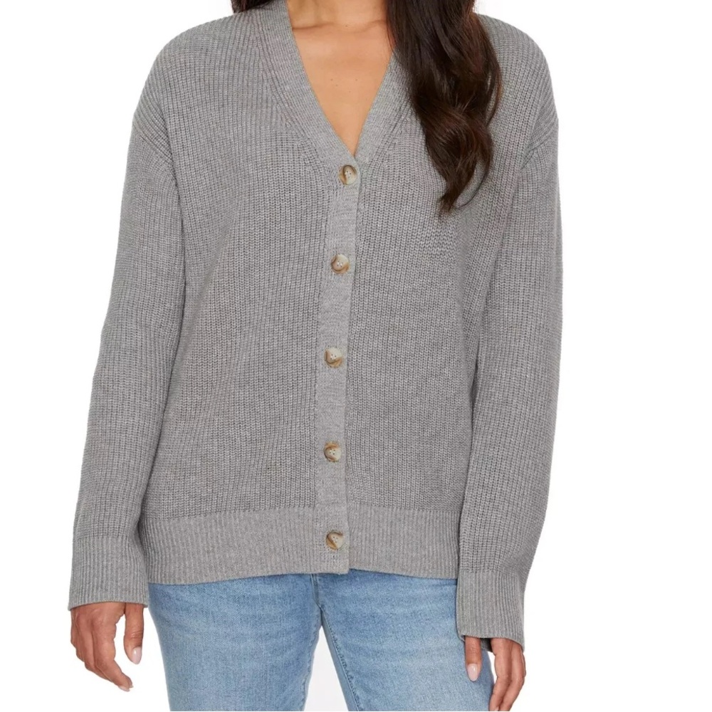 Hudson Gray Knit Button Down Cardiganβ